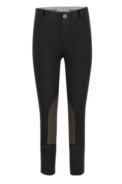 TuffRider Children's Cotton Pull On Breeches 10 TuffRider Children's Cotton Pull On Breeches -Equestrian Discount Store 10010 01 16 black gen front 2 13471.1617047908