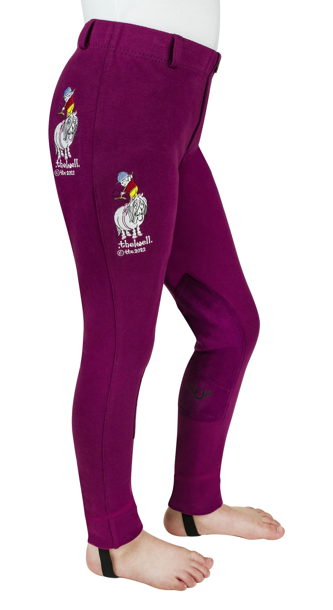 TuffRider Thelwell Sweep Embroidered Pull On Jodhpurs 1 TuffRider Thelwell Sweep Embroidered Pull On Jodhpurs