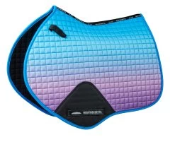 Weatherbeeta Prime Ombre Jump Shaped Saddle Pad - Lagoon Mist