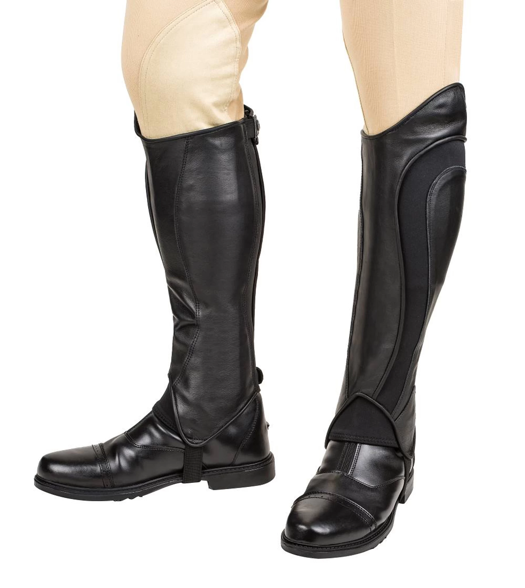 TuffRider Men's Derby Leather Half Chaps 1 TuffRider Men's Derby Leather Half Chaps