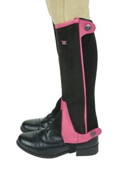 TuffRider Children's Keeneland Synthetic Half Chaps -Equestrian Discount Store 100575 16 616 4 87078.1660403865