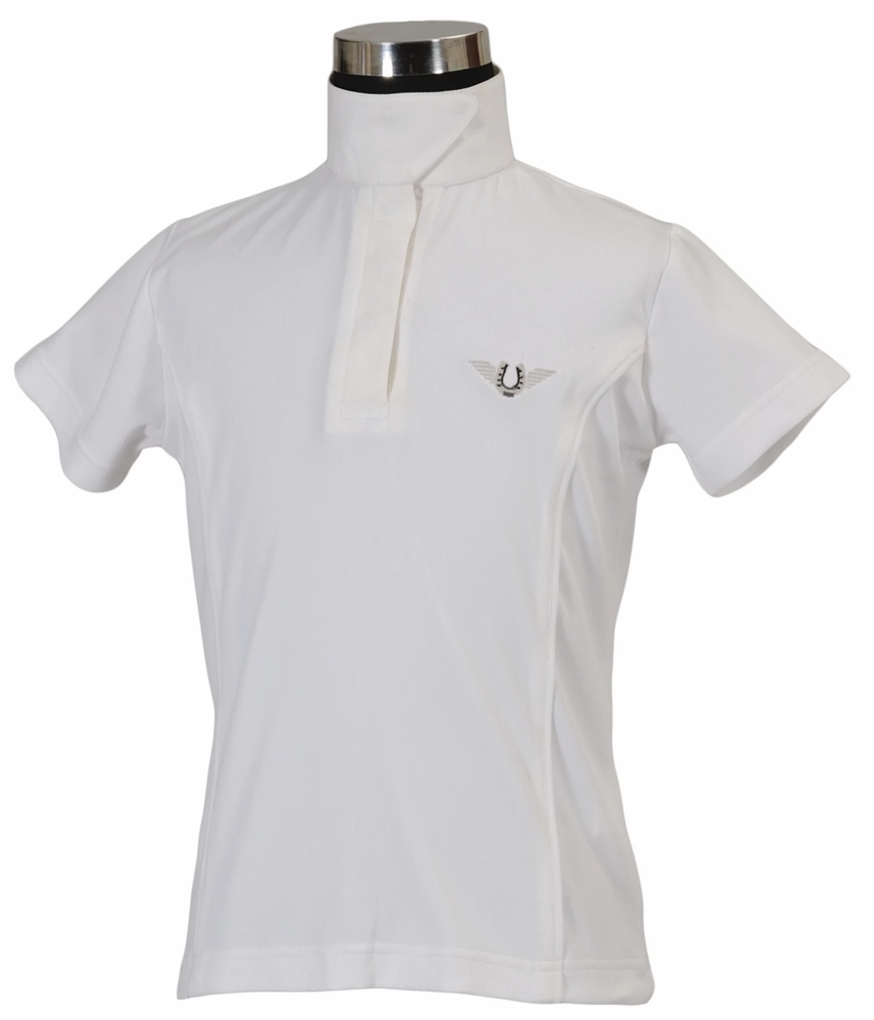 TuffRider Children's Kirby Kwik Dry Short Sleeve Show Shirt 3 TuffRider Children's Kirby Kwik Dry Short Sleeve Show Shirt - Image 3