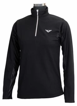 TuffRider Ventilated Technical Sport Shirt 9 TuffRider Ventilated Technical Sport Shirt -Equestrian Discount Store 100725 484 black front 97789.1378825043