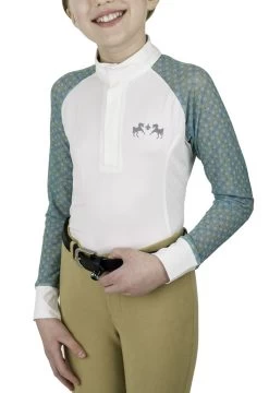 Equine Couture Children's Smyrna Long Sleeve Show Shirt