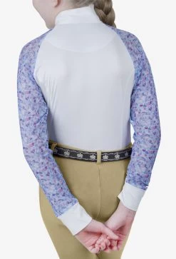Equine Couture Children's Smyrna Long Sleeve Show Shirt -Equestrian Discount Store 110167 56 mosaic gen back 1 23540.1641142896