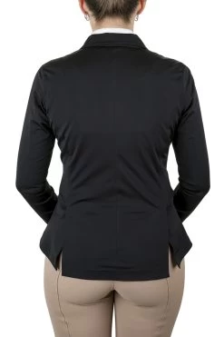 Equine Couture Ladies Ultra Light Show Coat -Equestrian Discount Store 110237 16 black gen main front 3 91065.1627253158