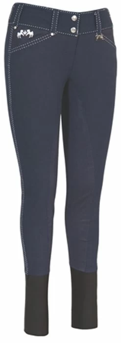 Equine Couture Blakely Full Seat Breeches 6 Equine Couture Blakely Full Seat Breeches -Equestrian Discount Store 110410 navy front 02996.1372795300