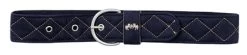 Equine Couture Diamond Quilted Suede Belt -Equestrian Discount Store 110471 ec navy safari 37933.1380219214