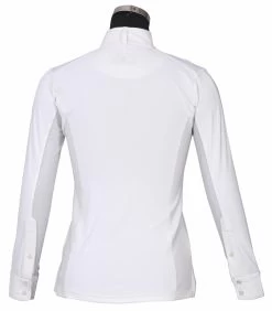 Equine Couture Ladies Cara Long Sleeve Show Shirt 11 Equine Couture Ladies Cara Long Sleeve Show Shirt -Equestrian Discount Store 110754 01 White gen back 1 36031.1669410291