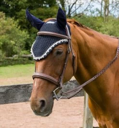 Equine Couture Fly Bonnet With Pearls & Crystals