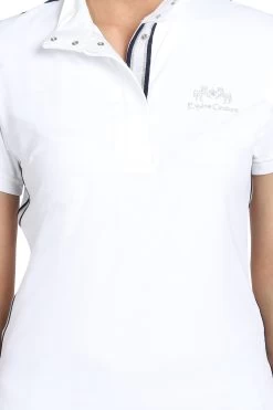 Equine Couture Ladies Eliana Short Sleeve Show Shirt 5 Equine Couture Ladies Eliana Short Sleeve Show Shirt -Equestrian Discount Store 110826 closeup 49184.1659027174