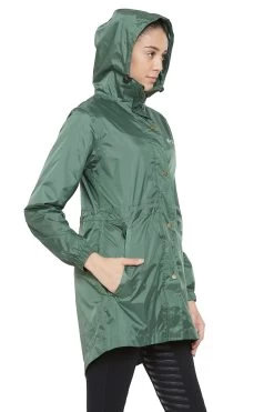 Equine Couture Element Rain Jacket 14 Equine Couture Element Rain Jacket -Equestrian Discount Store 110837 1557 cilantro gen model angle 6 97924.1635543573