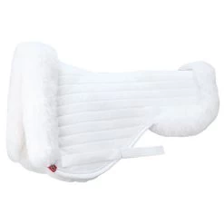 T3 Matrix Traditional Sheepskin Dressage Half Pad - White