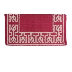 Western Rawhide Country Legend M&M Reversible Standard Saddle Blanket - Fuchsia/White