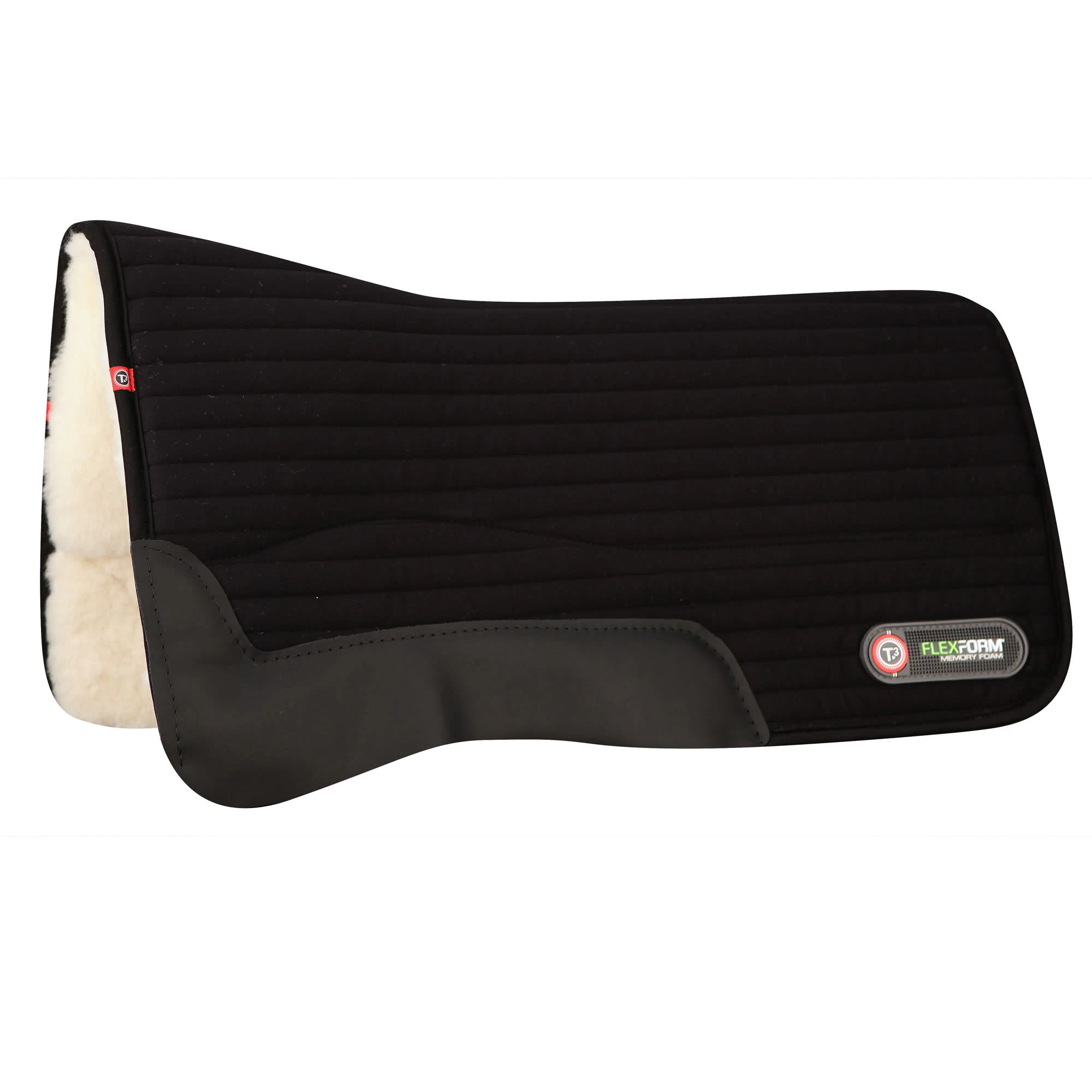 T3 WoolBack FlexForm Performance Pad W/Wear Leathers - Black 1 T3 WoolBack FlexForm Performance Pad W/Wear Leathers - Black