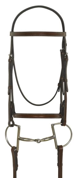 Camelot Gold™ Plain Raised Bridle With Laced Reins