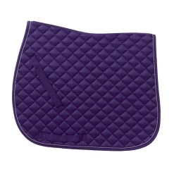 Ovation Coolmax Piped Dressage Pad - Purple/Grey