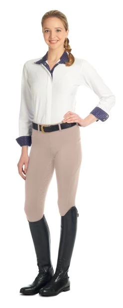 Ovation® Ladies AeroWick Silicone Full Seat Tights -Equestrian Discount Store 470258 Ovation aerowick silicone full seat tights Neutral Beige 61186.1548710046