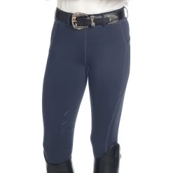Ovation® Ladies AeroWick Silicone Knee Patch Tights -Equestrian Discount Store 470259 Vintage Indigo 84405.1639151117