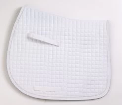 Centaur Imperial Oversize Quilted Dressage Pad - White/White