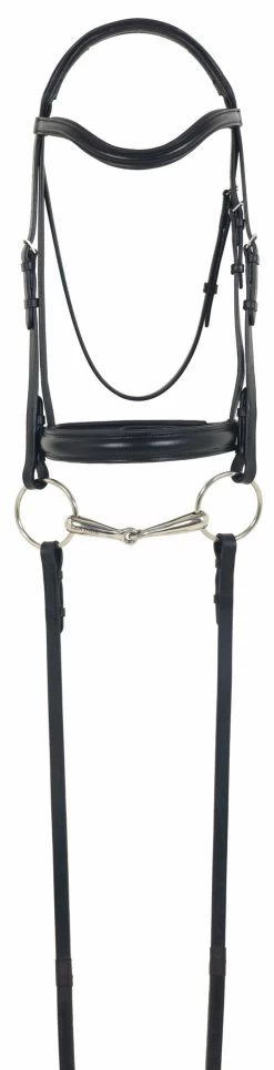 Camelot Gold™ RCS™ Snaffle Dressage Bridle With Crank Noseband And Reins