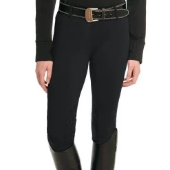 Ovation® Equinox™ 3-Season Knee Patch Pull-On Breech -Equestrian Discount Store 470458 Equinox KP Breech Black 92421.1570465299