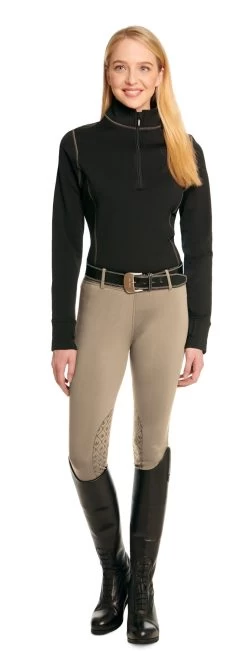 Ovation® Equinox™ 3-Season Knee Patch Pull-On Breech -Equestrian Discount Store 470458 ovation equinox knee patch breech Neutral Beige 99133.1599945433