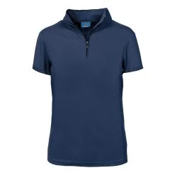 Ovation® Child's Cool Rider Tech Short Sleeve Shirt -Equestrian Discount Store 470973 Navy HR 69836.1655567368
