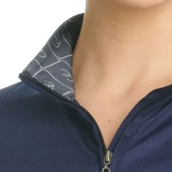 Ovation® Child's Cool Rider Tech Short Sleeve Shirt -Equestrian Discount Store 470973 Navy 07308.1655567384