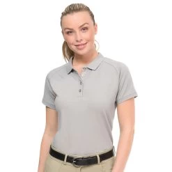 Ovation® Perry Short Sleeve Polo 9 Ovation® Perry Short Sleeve Polo -Equestrian Discount Store 471109 Grey model 17366.1616783360