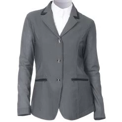 Ovation® AirFlex Show Coat With Contrast Collar 9 Ovation® AirFlex Show Coat With Contrast Collar -Equestrian Discount Store 471343 Grey Black 44209.1685998893