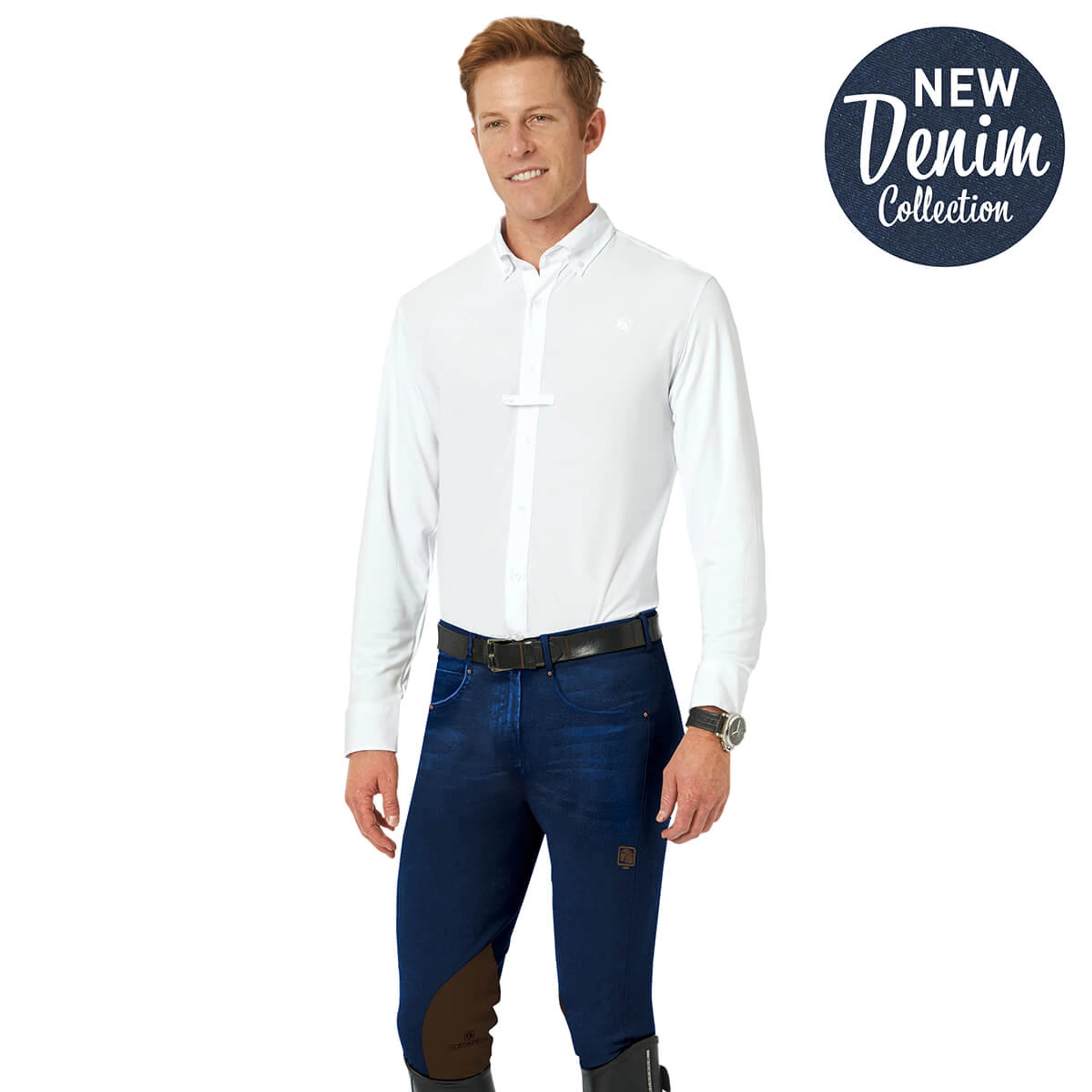 Romfh Mens Argento 5 Pocket EuroSeat Breeches 3 Romfh Mens Argento 5 Pocket EuroSeat Breeches - Image 3