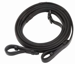 HDR Pro Rubber Reins -Equestrian Discount Store 5053 04 hdr rubber reins black 43985.1607358575