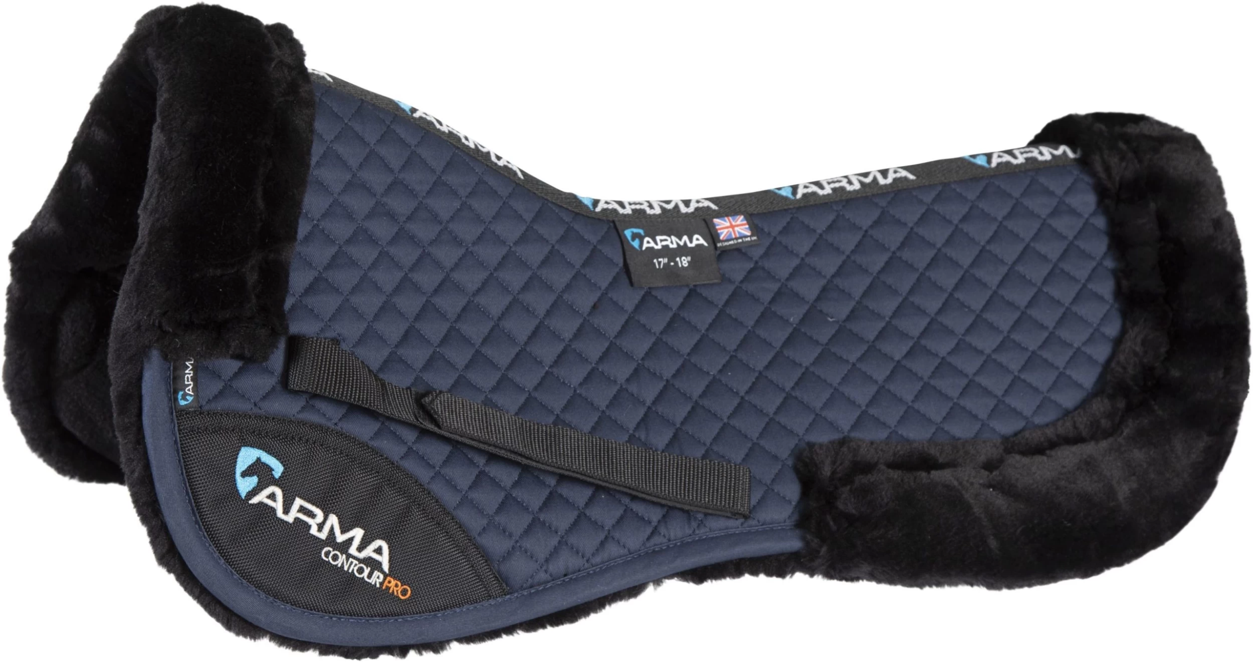 Shires ARMA Half Pad - Navy 2 Shires ARMA Half Pad - Navy - Image 2