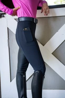 FITS PerforMAX™ Full Seat Pull On Riding Breeches - 2 Pockets 12 FITS PerforMAX™ Full Seat Pull On Riding Breeches - 2 Pockets -Equestrian Discount Store A600D Midnight Navy side web 22490.1666638930