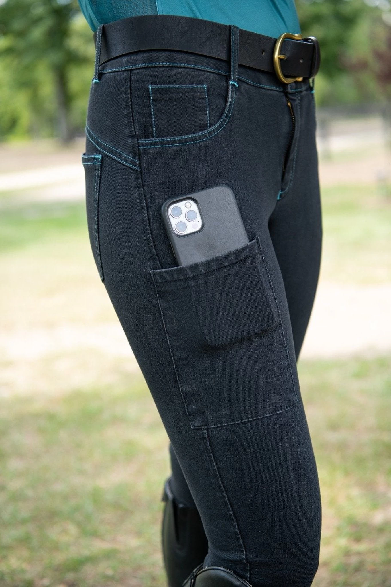 FITS Denim Full Seat Tread Breech 1 FITS Denim Full Seat Tread Breech