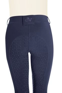 Ovation® Ladies AeroWick Silicone Full Seat Tights -Equestrian Discount Store Aerowick full seat tights Navy B 21216.1618684422