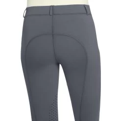 Ovation® Ladies AeroWick Silicone Knee Patch Tights -Equestrian Discount Store Aerowick pull on breeches Grey B 89224.1496417411