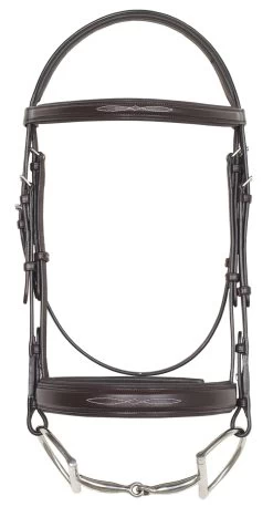 Camelot™ Fancy Stitched Wide Noseband Comfort Padded Snaffle Bridle