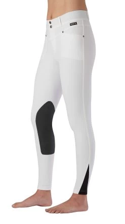 Kerrits Crossover II Knee Patch Breeches 16 Kerrits Crossover II Knee Patch Breeches -Equestrian Discount Store Cross Over Kneepatch White 50147 80487.1613407977