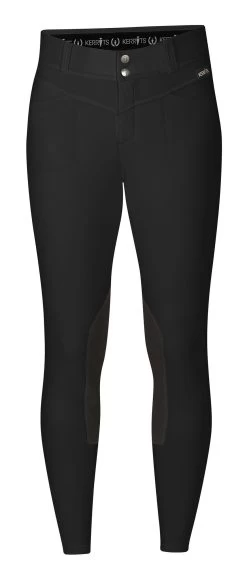 Kerrits Crossover II Knee Patch Breeches 21 Kerrits Crossover II Knee Patch Breeches -Equestrian Discount Store Crossover KP Breech Black 01 50405 SS20 15042.1590598051