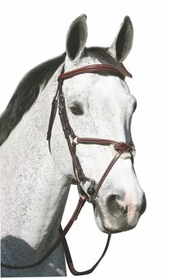 HDR Pro Mono Crown Raised Figure 8 Bridle With Rubber Reins