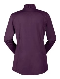 Kerrits Ice Fil® Riding Shirt -Equestrian Discount Store Ice Fil LS Solid Boysenberry back 40389 ld fw19 87595.1570574264