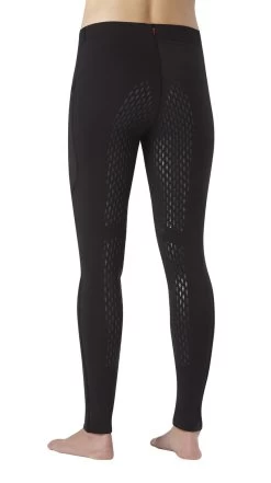 Kerrits Ice Fil® Tech Tights -Equestrian Discount Store IceFil Tight Black back 50163 2 07334.1620862259