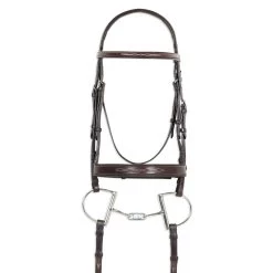 Pessoa® PRO Fancy Stitched Wide Noseband Bridle -Equestrian Discount Store Pessoa PRO Fancy Stitched Wide Noseband Bridle Dark Brown 59523.1553631725