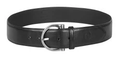 Kerrits Simple D Leather Belt -Equestrian Discount Store SimpleDLeatherBelt 30435 Black 02 38648.1619989290