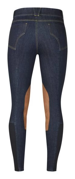 Kerrits Stretch Denim Knee Patch Breeches 7 Kerrits Stretch Denim Knee Patch Breeches -Equestrian Discount Store StretchDenimBreech Denim 02 50415 SS20 60665.1635023488