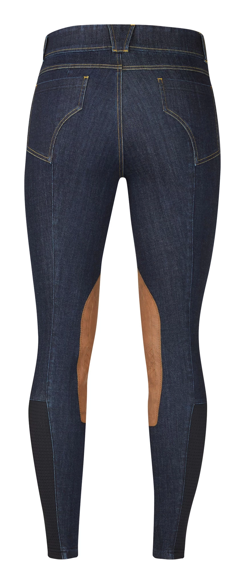 Kerrits Stretch Denim Knee Patch Breeches 4 Kerrits Stretch Denim Knee Patch Breeches - Image 4