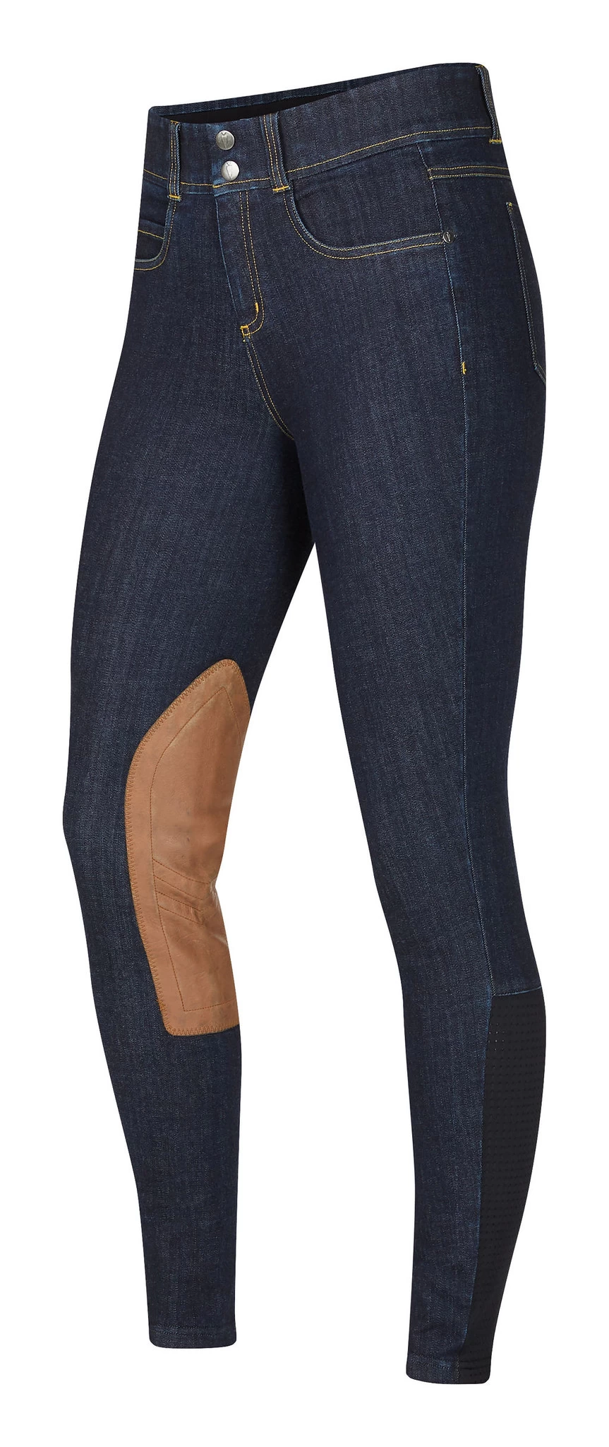 Kerrits Stretch Denim Knee Patch Breeches 2 Kerrits Stretch Denim Knee Patch Breeches - Image 2