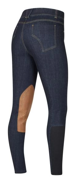 Kerrits Stretch Denim Knee Patch Breeches 6 Kerrits Stretch Denim Knee Patch Breeches -Equestrian Discount Store StretchDenimBreech Denim 50415 04 94354.1635023487